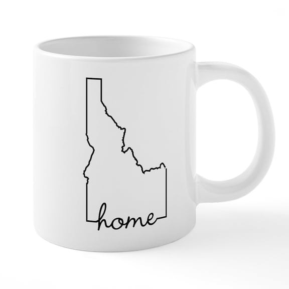 CafePress - Idaho Home - 20 Oz White Ceramic Mega Mug