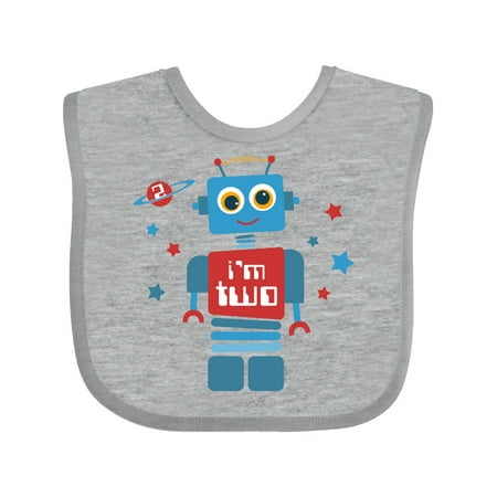 

Inktastic Robot 2nd Birthday Gift Baby Boy Bib