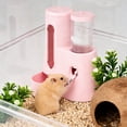 thumbnail image 4 of Automatic Hamster Feeder Waterer, Integrated Pet Dispenser With Removable Structure, for Cage Mounting, Pink, 4 of 6