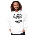 thumbnail image 5 of Funny I Ignored You Sarcastic Joke Unisex Plus Fleece Graphic Hoodie Brisco Brands 5X, 5 of 6