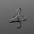 thumbnail image 1 of LAFGUR 50pcs Fishing Hook Sharpened Treble Hook 5Sizes 2/4/6/8/10 Fishhook Tackle Black, 1 of 7
