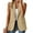 Beige, variant on Women's Vest Sleeveless Coat Solid Color Cardigan Suit Casual
