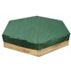 thumbnail image 1 of Cubierta de arenero de 230x200cm, cubierta de arenero impermeable para piscina, cubierta de arenero hexagonal con protección contra el polvo con cordón, 1 of 5