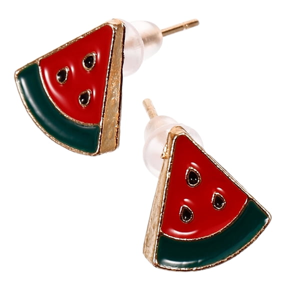 1 pair of Lifelike Fruits Earrings Funny Earrings Women Ear Decor Fruit Ear Jewelry