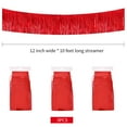 thumbnail image 2 of 3 Pack 30Ft Red Metallic Foil Fringe Garland for Party, Wedding, Holiday Decor, 2 of 6