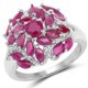 thumbnail image 1 of 2.10 Carat Genuine Ruby .925 Sterling Silver Ring QJ Model, 1 of 3