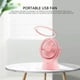 thumbnail image 5 of Ventilador USB portátil con luz LED, 3 mini ventiladores ajustables, lámpara de escritorio pequeña práctica, ventilador de refrigeración USB para niños, 5 of 5