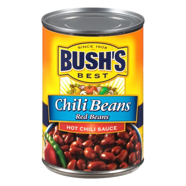 BUSHS Chili Beans Red Beans in Hot Chili Sauce Canned Beans 16 Oz