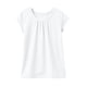 thumbnail image 5 of Camiseta Plegada de Color Sólido Estilo de Vestido de Verano de Manga Corta para Niños con Cuello Redondo Y Detalle Encofrado, Punto Suave Transpirable para Niños Primavera Y Uso Diario, 5 of 7