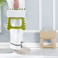 thumbnail image 4 of Folding Chair, Thickened Plastic Folding Stool, Safe and Solid Shower Stool, One Button Opening, Convenient for Indoor and Outdoor Use (Rice Colored), 4 of 5