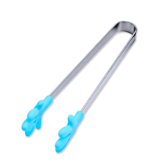 Bewildely Mini silicona de acero inoxidable para cocina, barbacoa, comida, ensalada, hielo, Clip antideslizante Cocina y Comedor