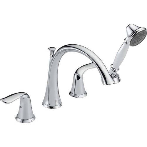 Delta Lahara Roman Tub With Hand Shower, Best Bathtub Faucet With Handheld Shower Head