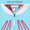 thumbnail image 6 of Marvel Spider-Verse Women's Cosplay Fleece Zip-Up Hoodie Spider Gwen Dip Dye, 6 of 7
