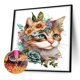 thumbnail image 2 of Pintura de diamante 5D DIY Kit de gato de taladro redondo completo Decoración de arte para el hogar (ZQ122) FLhrweasw Nuevo, 2 of 9