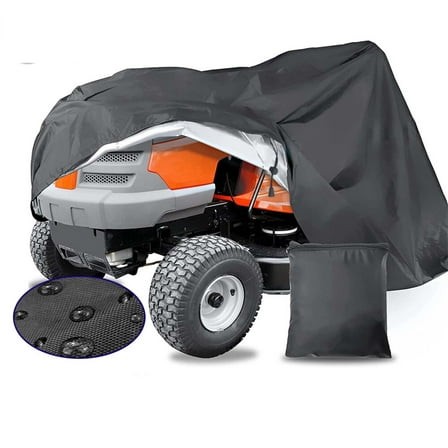 FFORCE 420D Riding Lawn Tractor Mower Cover Waterproof UV Protector Heavy Duty Fits 72" | Durable All-Season Protection for Lawn Mowers and Garden Tractors