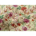 thumbnail image 4 of oneOone Cotton Poplin Fabric Watercolor Leaves & Peony Floral_Printed Craft Fabric BTY 42 Inch Wide, 4 of 4