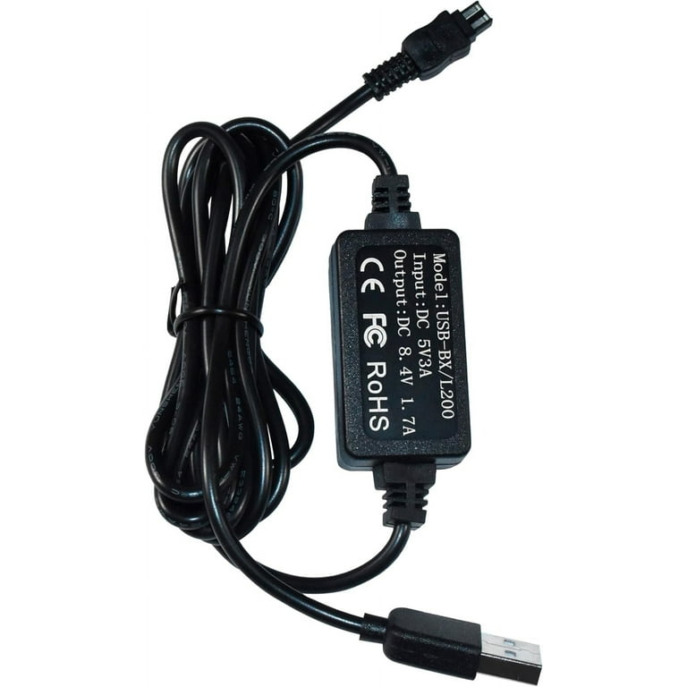 HQRP USB Charger Adapter Compatible with Sony HandyCam DCR-DVD7