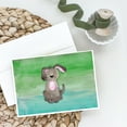 thumbnail image 2 of Dog Teal and Green Watercolor Greeting Cards and Envelopes Pack of 8, 2 of 2
