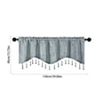 thumbnail image 3 of Bwomeauty Bathroom Accessories, Elegant Fringed Window Curtains Patterned Rod Panels Stylish Short Drapes For Home Decor, Room Decor, 3 of 6