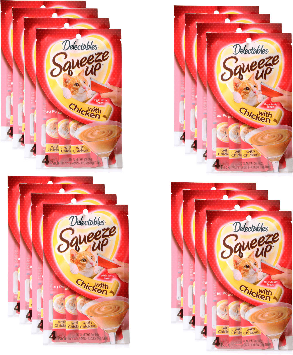 Hartz Delectables Squeeze up Lickable Treat SizePack of 12 Flavor