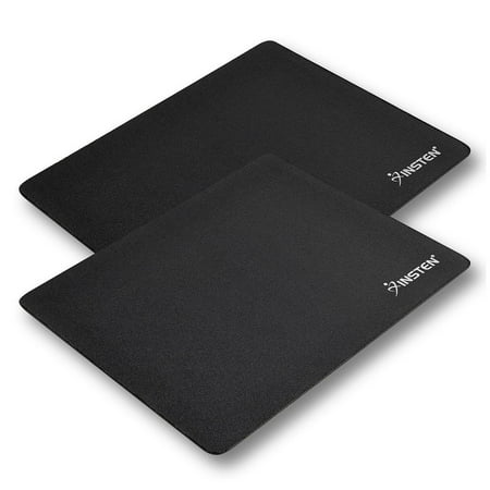 Desk Pad Map Mouse pad by Insten 2-Piece Set Mouse Pad Mousepad for Computer Desk PC Optical Trackball Mouse, Black ()