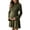 01# Army Green, variant on UKHCCC Women's Turtleneck Maternity Dress, Ribbed Knit A-Line Mini Dress with Long Bell Sleeves, Stretchy Casual Pregnancy Dress