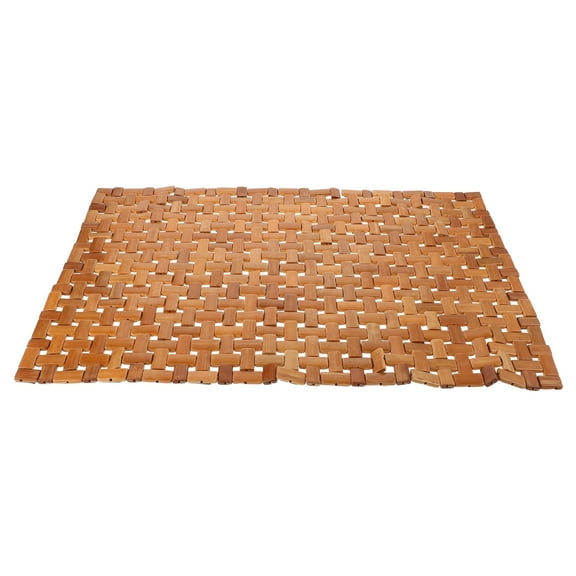 Worgeous Non Slip Bamboo Mat Bathroom Floor Mat Sauna Foldable Wood Bath Mat Toilet And Kitchen Floor Mat For Spa And Shower Use