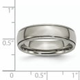 thumbnail image 3 of Primal Steel Titanium 6mm Grooved and Beaded Edge Band, 3 of 7
