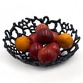 thumbnail image 3 of 11.5 inch Black Decorative Metal Candle Holder by 90210 Kitchen and Bath, 3 of 4