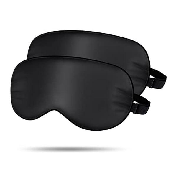 Silk sleep mask for women and men, adjustable eye mask