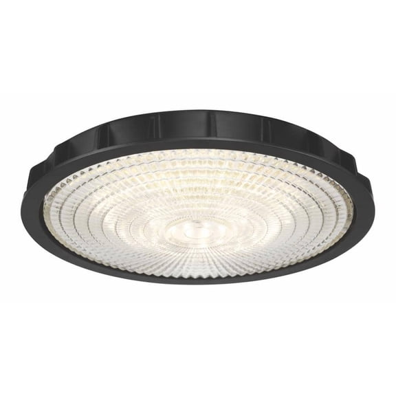 Commercial Electric 40-Watt CCT High Velocity Matte Black Ceiling Fan Integrated LED Light Kit