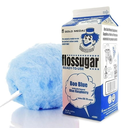 Eco Craft Stix Blue Floss Sugar – 3.25 lbs | Premium Cotton Candy Sugar for Fluffy & Delicious Treats | Perfect for Carnivals, Parties & Concession Stands