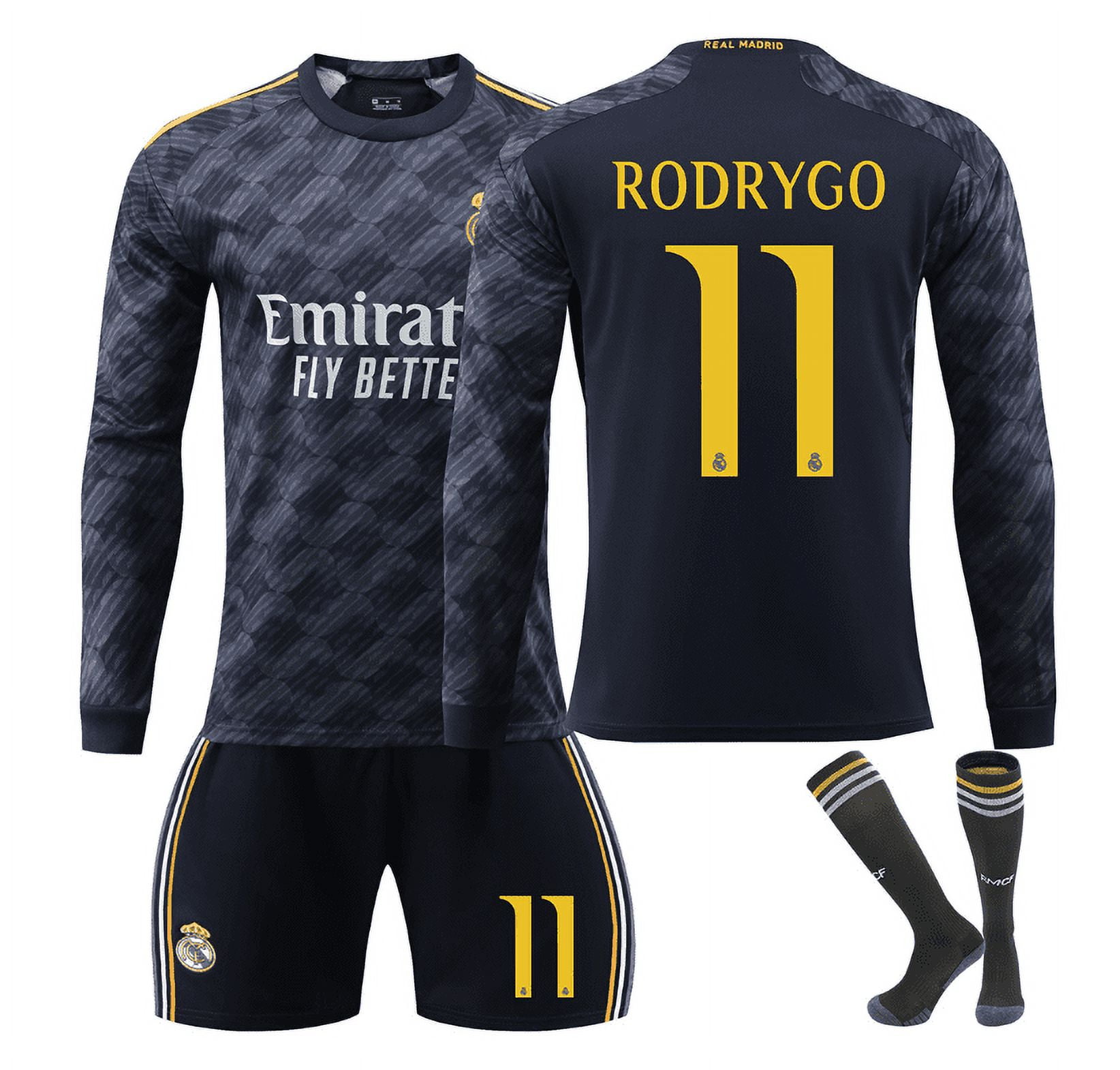 Men Women Long sleeved Football Jersey Suit RONALDO 7# BELLINGHAM