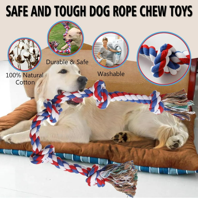 Dog Rope Toys For Aggressive Chewers Nearly Indestructible Dog Toys