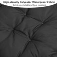 thumbnail image 4 of 31.5"Egg Chair Cushion Thickened [Cushion Only] Round Papasan Cushion Indoor with Ties Waterproof Circle Seat Pad for Patio Garden Indoor Black, 4 of 10
