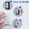 thumbnail image 5 of 20Pcs Wall Plate Spacer- Metal Flush Fit Device Leveling Plates - Receptacle Spacers Shims Leveler for Fixing Walls, 5 of 5