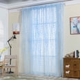thumbnail image 1 of Cortina de ventana floral de sauce de estilo pastoraldecoración de sala de estar para dormitorio (azul) Ndcxsfigh Nuevos Originales, 1 of 6