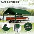 thumbnail image 3 of Kimunuk 10' x 20' Canopy Replacement Cover, Outdoor Portable Carport Replacement Canopy with Ball Bungees for Car Garage Shelter Tent Party Tent, Green ,Frame is Not Included, 3 of 6