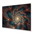 thumbnail image 2 of Designart "Fractal Fusion Blue and Orange I" Abstract Fractal Metal Art Print, 2 of 5