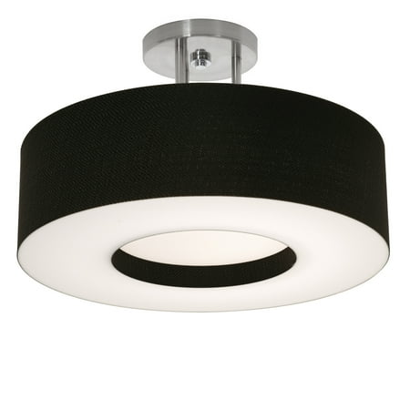 

Afx Mcf1524mb-Sf Montclair 2 Light 13 Wide Semi-Flush Drum Ceiling Fixture - Black