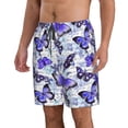 thumbnail image 2 of Pofeuu Butterflies Prin Men's Swim Trunks Quick Dry Bathing Suit Swimming Board Shorts Mesh Lining Beach Swimwear-Small, 2 of 6