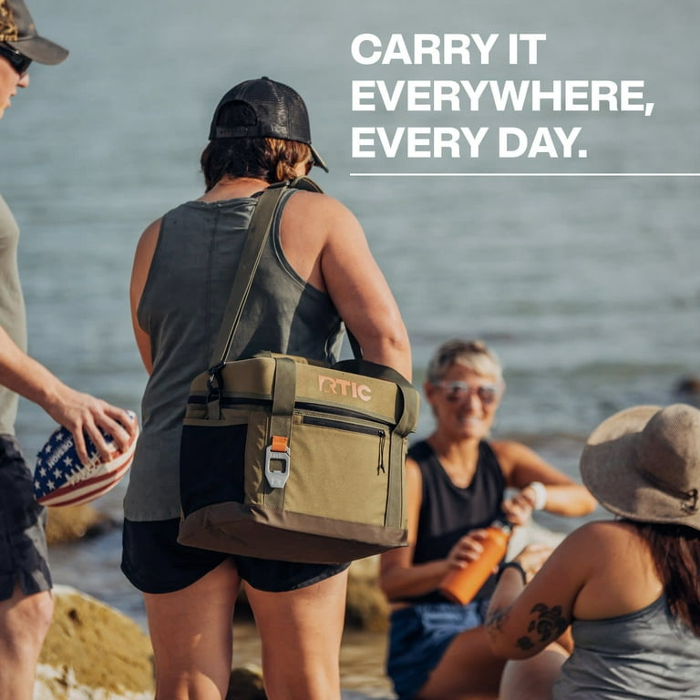 RTIC 28 Can Everyday Soft Cooler, 27 qt Collapsible with Bottle Opener,  Olive