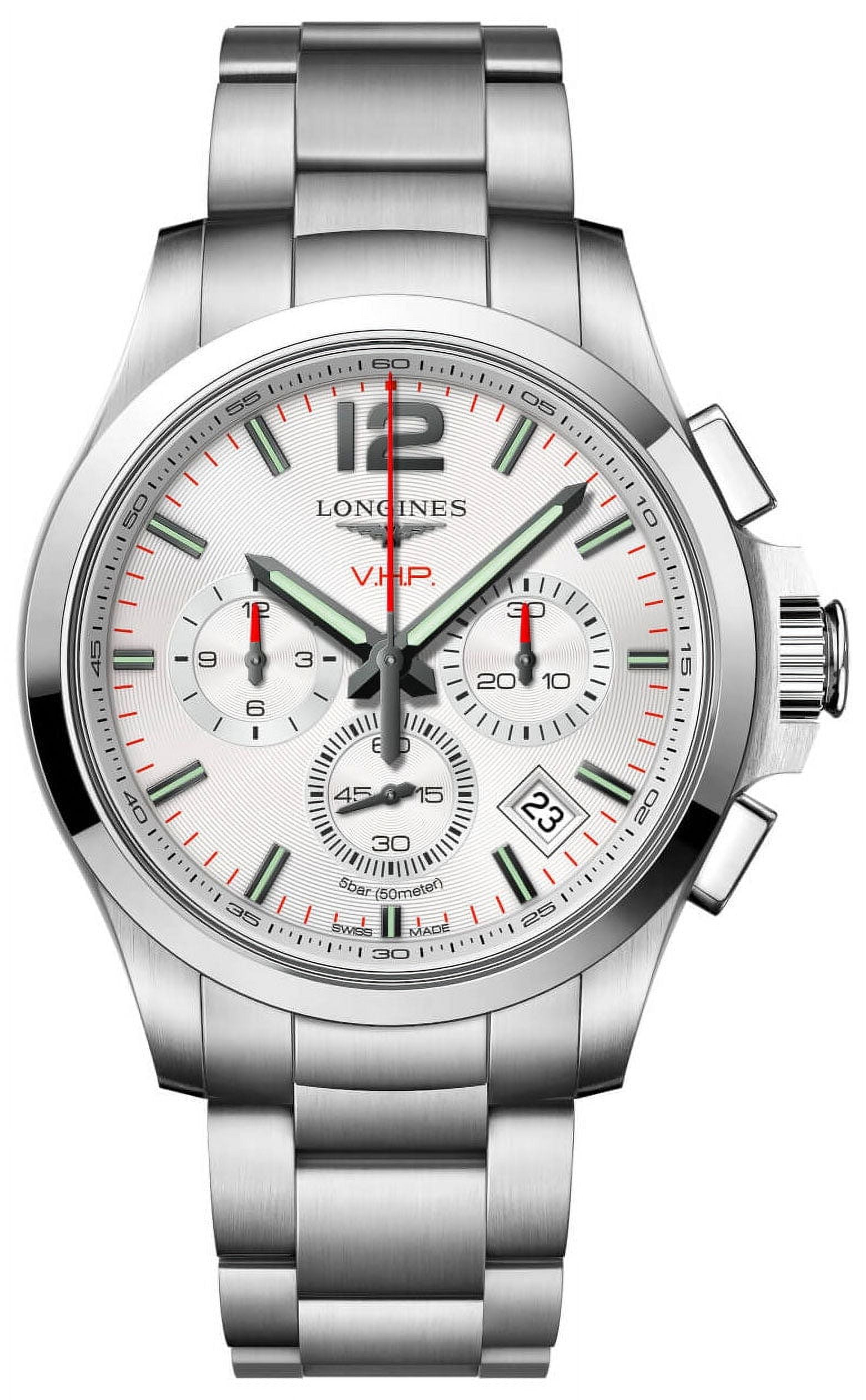 Longines Conquest V.H.P. Chronograph Stainless Steel Blue Dial