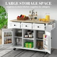 thumbnail image 5 of Tappio Kitchen Island with Trash Can Storage Cabinet, 5 of 11