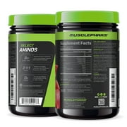 Muscle Pharm Select Aminos -EAA + BCAAs, Post Workout Essential Amino Acids Powder, Pre Workout Energy Supplement for Men & Women with Branched Chain Amino Acids, 30 Servings, Watermelon Crush