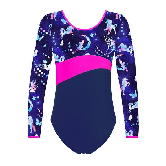MSemis Kid Girls Gymnastic Bodysuit Ballet Dance Leotard Athletic Unitard