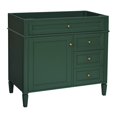 thumbnail image 5 of 36'' Bathroom Vanity without Sink, Modern Bathroom Storage Cabinet with 2 Drawers and a Tip-out Drawer, Green, 5 of 7