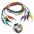 thumbnail image 3 of Cable De Prueba De Conector Banana P1036 15A 1000V Rojo Amarillo Verde Azul Negro Con Cable De Conector Banana De Doble Extremo Para Circuito De Experimento De Física Multímetro 5 Uds Speravity TO002506-00, 3 of 7
