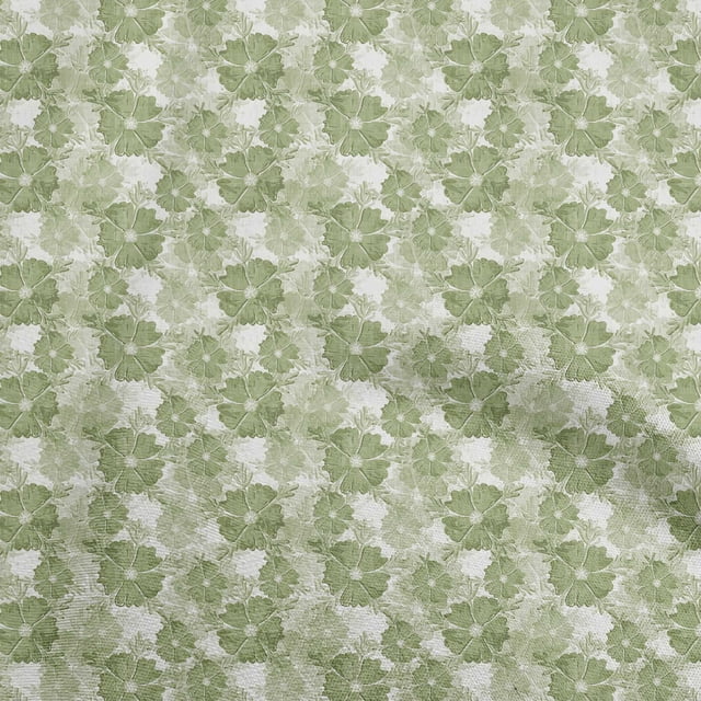 oneOone Georgette Viscose Light Green Fabric Floral Sewing Craft Projects Fabric Prints By Yard 42 Inch Wide