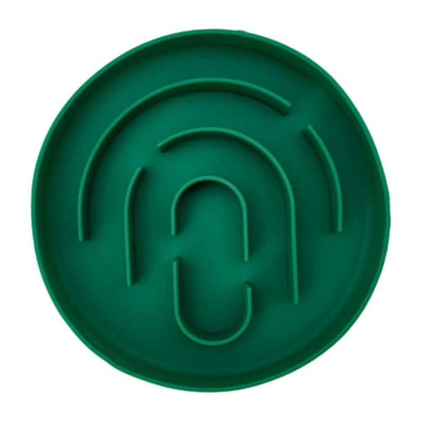Comedero lento para perros divertido, comedero para mascotas, juguete educativo antideslizante. Verde